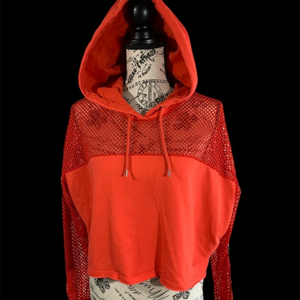 NY Athletics women's XL crop hoodie